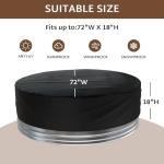 Heavy Duty 6 Feet Round Hot Tub Cover