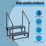Heavy Duty Non-Slip Hot Tub Steps with Handrails