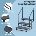 Heavy Duty Non-Slip Hot Tub Steps with Handrails