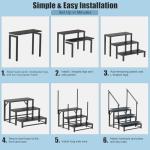 Heavy Duty Non-Slip Hot Tub Steps with Handrails