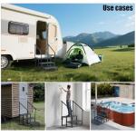 Heavy Duty Non-Slip Hot Tub Steps with Handrails