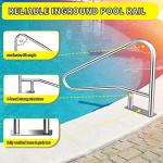 Rustproof 304SS Inground Pool Stair Handrail