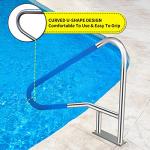 Rustproof 304SS Inground Pool Stair Handrail