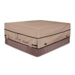 ULTCOVER Waterproof 600D Polyester Square Hot Tub Cover Outdoor SPA Covers 80 x 80 inch
