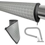 Pool Handrail Cover with Zippers 8 Ft Anti-Slip for Pool Hot Tub Ladder Railling Handle Covers, Made with Gray Cool Touch Diving Cloth, Swimming Pool Accessories Hand Rail Covers Grips (2 Pack)