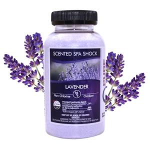 Lavender Aromatherapy Spa Shock Granules | Non-Chlorine Oxidizer for Spa & Hot Tub | Compatible with Bromine & Chlorine Tablets | Neutralizes Odors & Enhances Water Clarity, 2 lbs (Pack of 1)