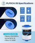 POOLPURE Replacement Filter for PMAX50P4, Unicel 5CH-35,Filbur FC-0300, Baleen AK-90109, Excel Filters XLS-526, Darlly 50353, Pure N Clean PC-0300, SD-00780, SD-00650 Filter Cartridge (1 1/2" MPT)