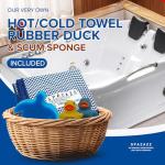 Spazazz Sports Athlete Hot Tub & Bath Salt Gift Bundle - Muscle Therapy 19 oz, Rx Joint 4oz, Detox 4oz, Aqua Therapy Re-Fresh 2.5oz, Sport Aroma Beads .5oz, scum Sponge, Hot/Cold Towel, Rubber Duck