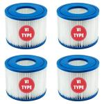 SKTLBB Type vi spa Filters and hot tub Filters Replacement Cartridge for Inflatable hot tubs requiring Type VI Filters, 4.2 x 3.1 inches (4 pcs)