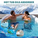 PELONI Hot-Tub-Scum-Absorber-Devilfish-Hot-Tub-Floating-Sponge-Scum-Remover Reusable-Scum-Bug-Hot-Tub-Oil-Scum-Absorbing-Sponge Keep Water Cleaner Spa & Pool Bath Scum-Hot-Tub-Accessories Adults Kids