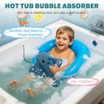 PELONI Hot-Tub-Scum-Absorber-Devilfish-Hot-Tub-Floating-Sponge-Scum-Remover Reusable-Scum-Bug-Hot-Tub-Oil-Scum-Absorbing-Sponge Keep Water Cleaner Spa & Pool Bath Scum-Hot-Tub-Accessories Adults Kids