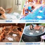 HOICATED Spa Scum Absorber for Hot Tub Oil Absorbing Sponge for Inflatable Hot Tub Swimming Pool Hot Tub Waterline Clean Pool Maintenance Accessories 2 Pack