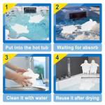 HOICATED Spa Scum Absorber for Hot Tub Oil Absorbing Sponge for Inflatable Hot Tub Swimming Pool Hot Tub Waterline Clean Pool Maintenance Accessories 2 Pack