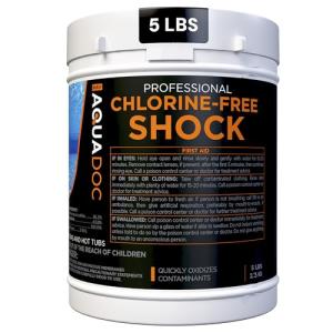 Aquadoc Non-Chlorine Spa Shock for Hot Tub - Chlorine Free Treatment & Enhanced Shock to Assist Bromine - Suitable Oxidizer - 5lbs