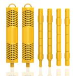 OBMAO Hot Tub Mineral Stick, Spa Mineral Stick,Hot Tub Stick, with 4 Months Lifetime Universal for Pool&Hot Tub to Keep Water Clear(Yellow,2PCS)