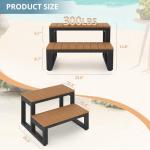LUE BONA Outdoor Hot Tub 2-Step Stool