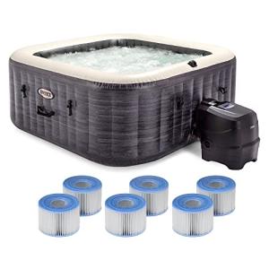 Intex PureSpa Plus Greystone Inflatable Hot Tub Set