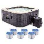 Intex PureSpa Plus Greystone Inflatable Hot Tub Set