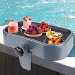 Adjustable Hot Tub Tray with Cup Holders