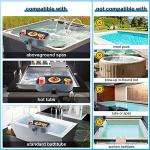 Adjustable Hot Tub Tray with Cup Holders