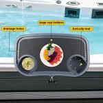 Adjustable Hot Tub Tray with Cup Holders