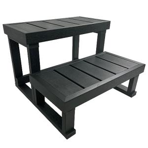 Durable Dark Grey Hot Tub Steps for Easy Access