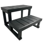 Durable Dark Grey Hot Tub Steps for Easy Access