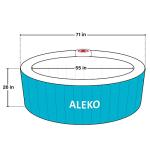 ALEKO Inflatable Hot Tub Spa for 4 People