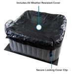 Avenli 4-Person Inflatable Square Spa - Silver Birch