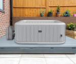 Avenli 4-Person Inflatable Square Spa - Silver Birch