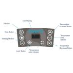 Avenli 4-Person Inflatable Square Spa - Silver Birch