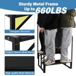 RV Steps w/Dual Handrails, 2 Step Spa Hot Tub Steps with Anti-Slip Pedals, 400lbs Load Capacity, Universal Portable Mobile Home Stairs Steps for 5th Wheel RV, Spa, Porch, Pool, Travel Trailers
