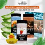 Spazazz Hot Tub Aromatherapy Passion and Romance Gift Bundle – Three 17 Oz Bath Salts in Bottoms Up, Passion & Romance with Rubber Duck & Hot Tub Care eBook