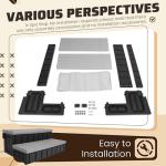 HECASA 2 Steps 36" Deluxe Deck Patio Spa Hot Tub Steps (Open Box) Outdoor Stairs Plastic (PE) Dark Gray+Black, 350lbs Load Capacity