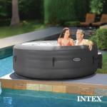 INTEX SimpleSpa Inflatable Hot Tub, 6 Person Jet Massage Spa with Built-in Pump and Cover - Portable Outdoor Tub with Bubble Jets for Home, Backyard, and Patio