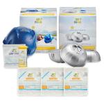 FROG @Ease Floating System for Hot Tubs with 3 Replacement @Ease SmartChlor Cartridges & 3 Pack of FROG Maintain - Hot Tub Maintenance System with Sanitizing Minerals & SmartChlor Technology