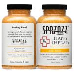Spazazz Hot Tub Aromatherapy Bath Salt Crystals 2 Pack- Happy and Naked Therapy 19 oz Jars Plus a Spazazz Rubber Duck- Relaxing Hot Tub Aromatherapy Bath Salts- Safe for All Spa and Hot Tub Equipment