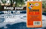 Zorbie Water Bobble Hot Tub Oil Scum Absorber - Scum Absorbing Sponge for Spas and Hot Tubs - Naturally Cleaner Water with Spa Sponges for Hot Tubs - Orange Floating Bobble with String- Single Package