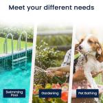 GLACIER FRESH Garden Hose End Pre-Filter for Swimming Pool, Hot Tubs, Spa, Inflatable Pool, Ponds, Greatly Reduces Bad Taste, Odors, Chlorin and Sediment, up to 8,000 Gallons, 1 Pack