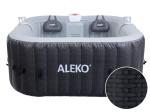ALEKO Mia 4-Person Inflatable Jetted Hot Tub | 120 Soothing Bubble Jets | Energy Efficient Cover | LED Lights with 7 Lights | 360-Degree Bubble Massage | 158 Gallon Water Capacity