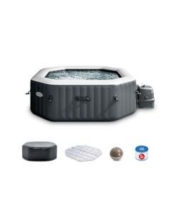 REVISED: "INTRO: INTEX Bubble Massage Spa Set, Grey, 4-Person