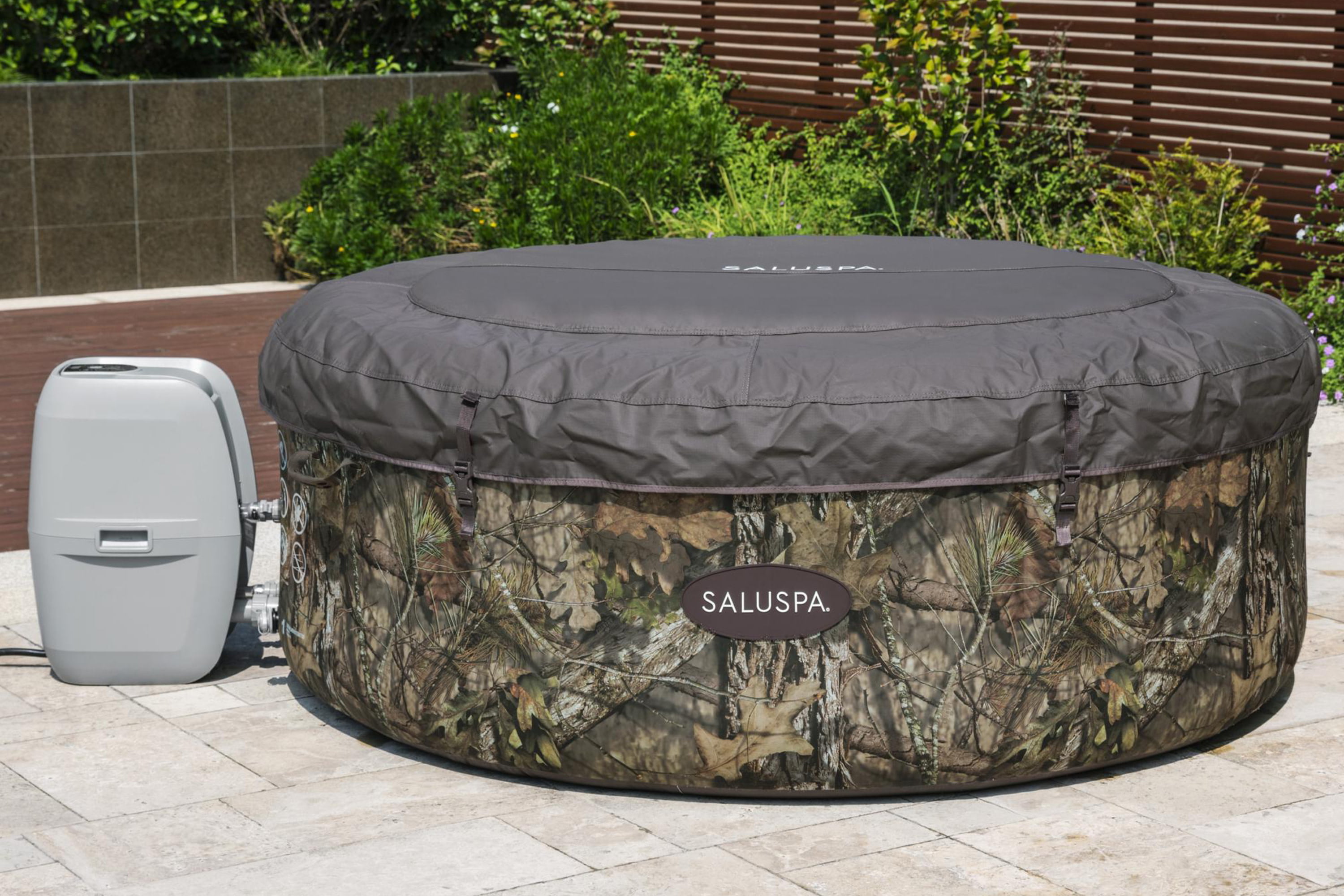 Mossy Oak Inflatable Hot Tub for Outdoors (or Outdoors Inflatable Hot Tub)