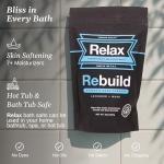 Relax Spa & Bath, Epsom & Dead Sea Salts, Aromatherapy Bath Salts for Hot Tub, Bath, or Spa, Infused with Magnesium, Rebuild Athletic Soak Therapy