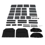 Gelacie Universal Hot Tub Steps 2-Step Spa Stairs with Storage 500 LBS Capacity Textured Step for Hot Tub/Camper/SPA Pool/Pet Stairs Charcoal Grey