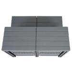 Gelacie Universal Hot Tub Steps 2-Step Spa Stairs with Storage 500 LBS Capacity Textured Step for Hot Tub/Camper/SPA Pool/Pet Stairs Charcoal Grey