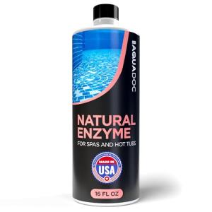 Spa Enzyme for Hot Tubs, Spa Enzyme Water Treatment to Clarify Hot Tub Water. Natural Enzyme Hot Tub Cleaner, Spa Enzyme Cleaner & Natural Hot Tub Chemicals to Make your Spa Perfect - 16oz MAV AquaDoc