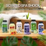 Scented Spa Shock - Non-Chlorine Shock for Any Spa or Hot Tub- Use with Bromine Tablets or Spa Chlorine. Hyacinth Honey Fragrance Infused Crystals Treat Water and Oxidize Chemical Odors