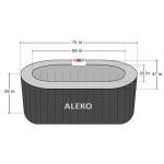 ALEKO Diamond 2-Person Inflatable Jetted Hot Tub