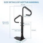 Adjustable Two-Way Hot Tub Handrails with Swivel