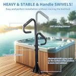 Adjustable Two-Way Hot Tub Handrails with Swivel